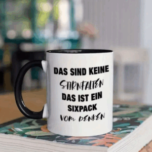 Lustige Tasse - Sixpack vom Denken