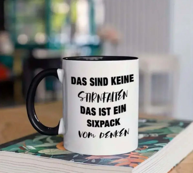 Lustige Tasse – Sixpack vom Denken