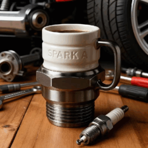 Zündkerzenförmige Tasse