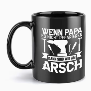 Papa repariert's! Lustige Tasse für Handwerker